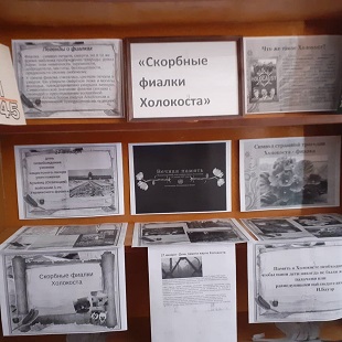 27 января 2021 г. Час памяти «Скорбные фиалки Холокоста». Новобжегокайская СБ