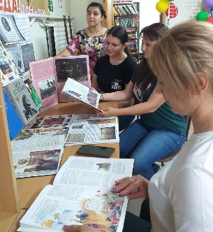 14 июня 2022 г. Обзор у книжной выставки: «Эпоха Петра I». Старобжегокайская СБ