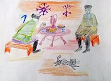4 октября 2022 г. Конкурс рисунков «Мой край родной!» посвященный Дню Республики Адыгея. Старобжегокайская СБ