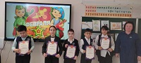 21 февраля 2025 г. Патриотическая игра «Нашей армии герои». Старобжегокайская СБ