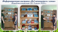 8 июля 2026 г. Информационная выставка «Всё начинается с семьи». Новобжегокайская СБ